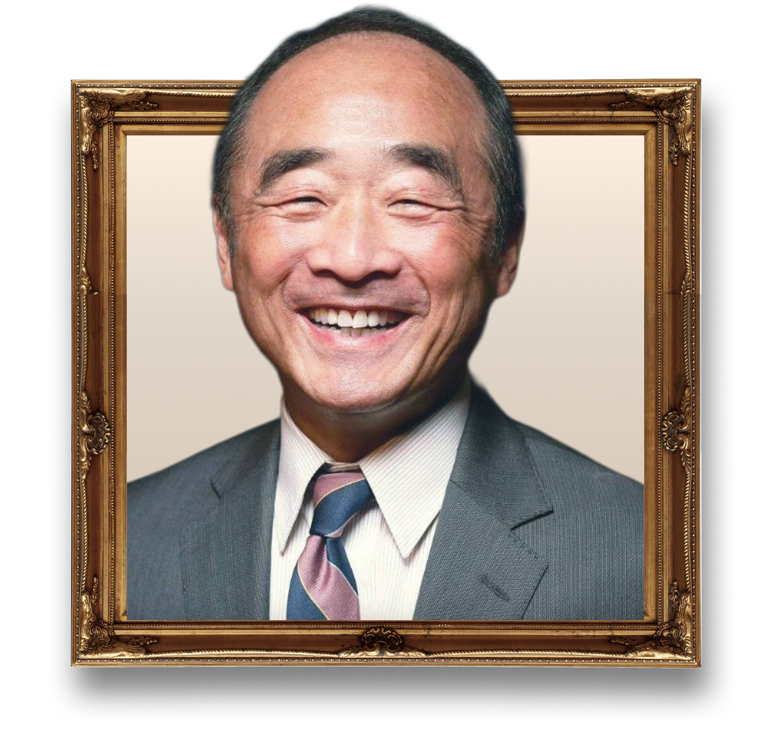 Clarence Moriwaki framed portrait.