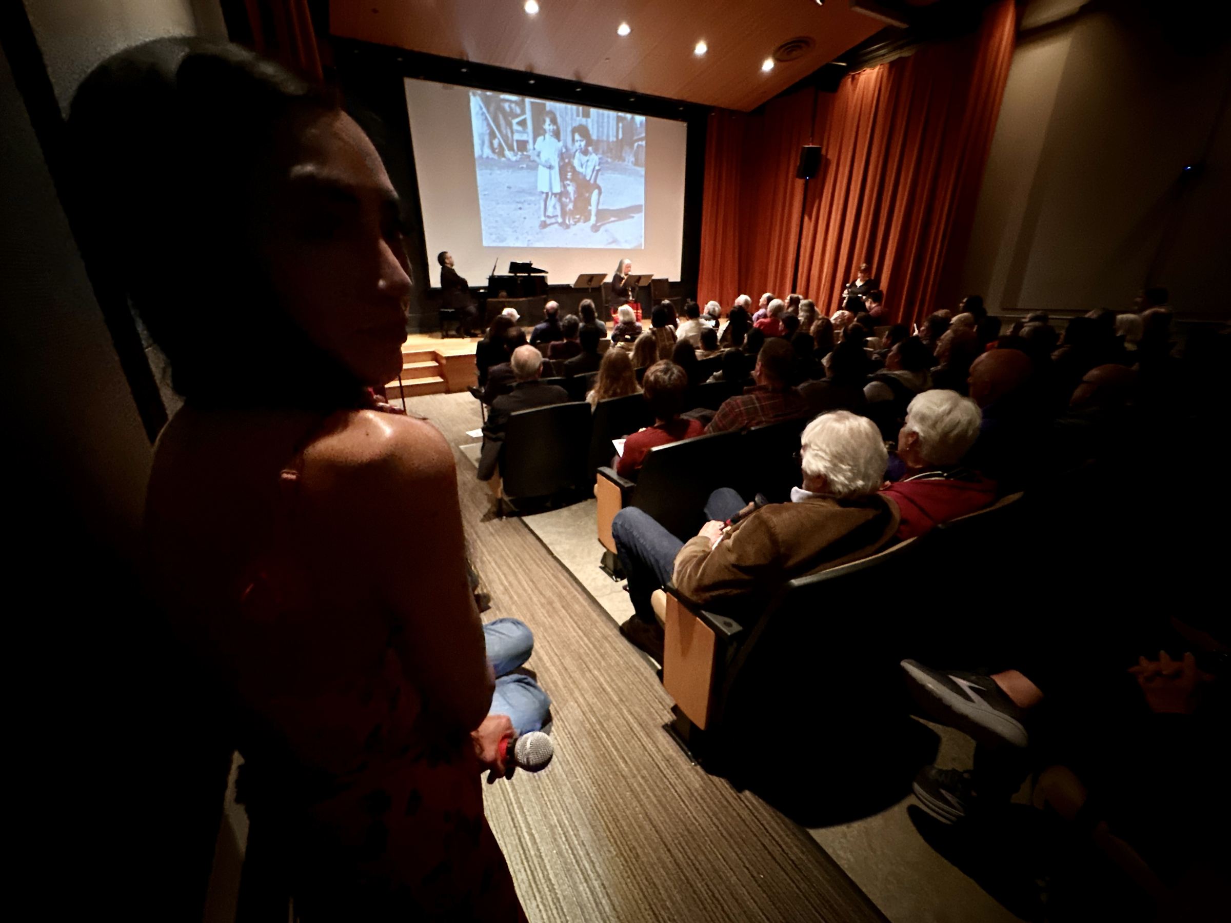 Aerial view of festival activity across Bainbridge Island.