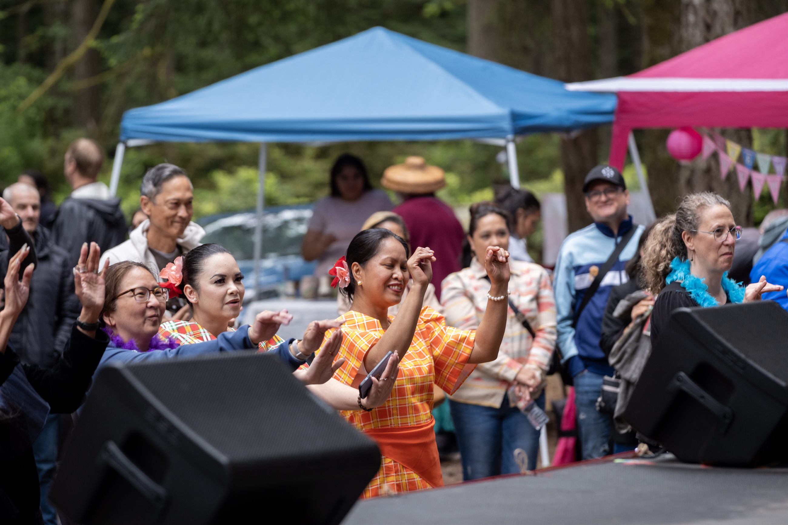 Festival audience gathered during a cultural performance.