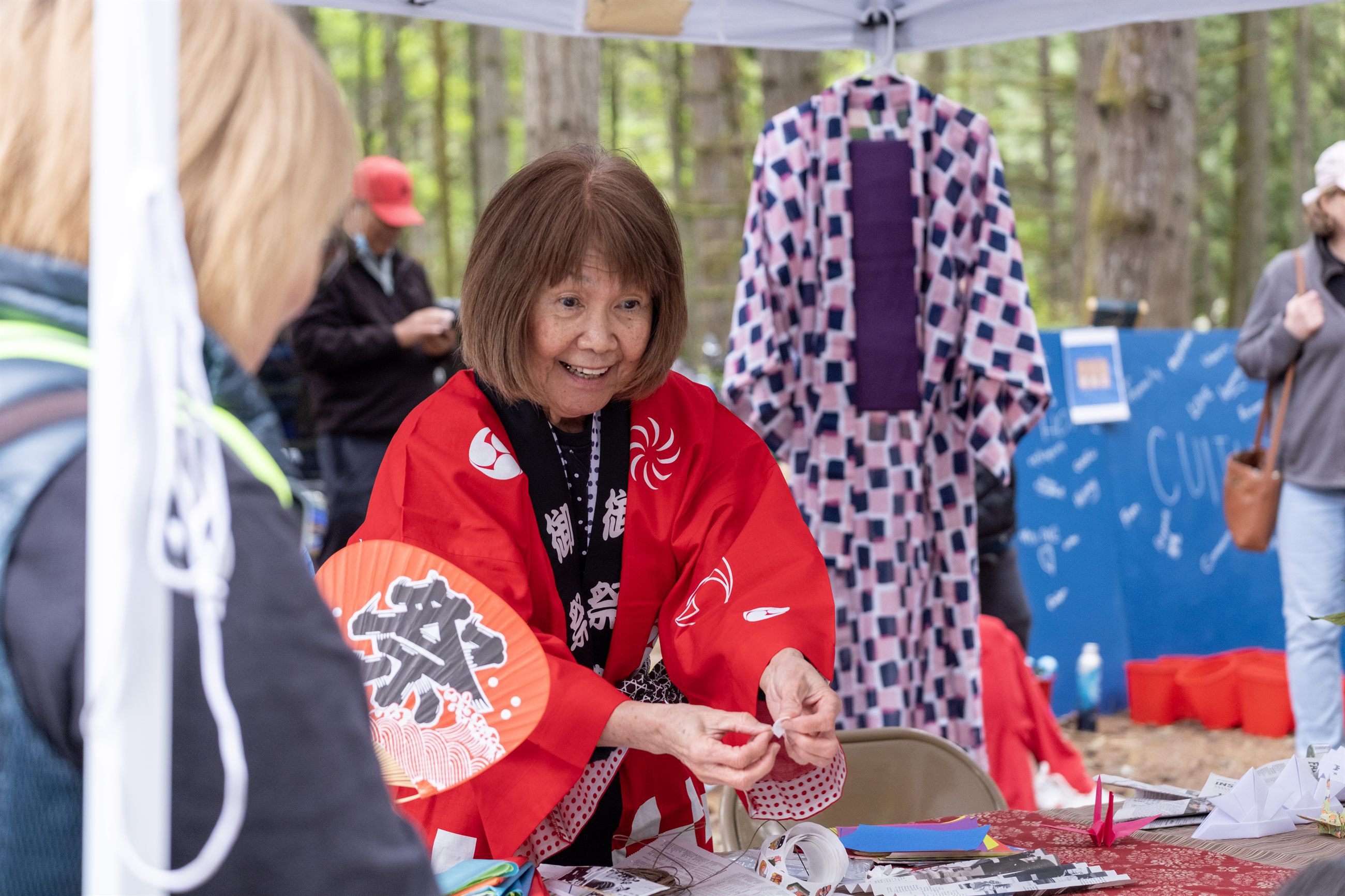 Community partners and supporters gathered at a festival event.