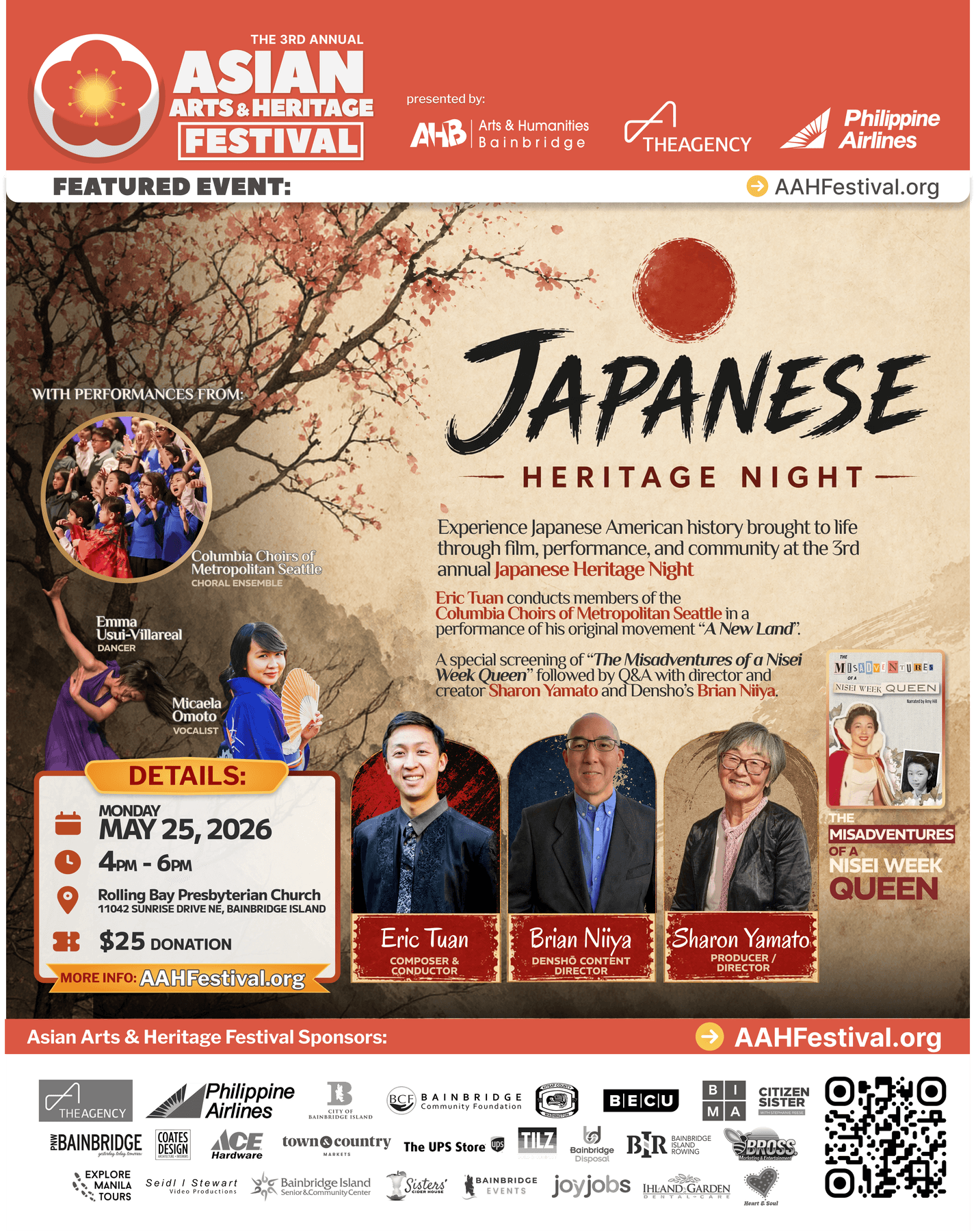Japanese Heritage Night event flyer.